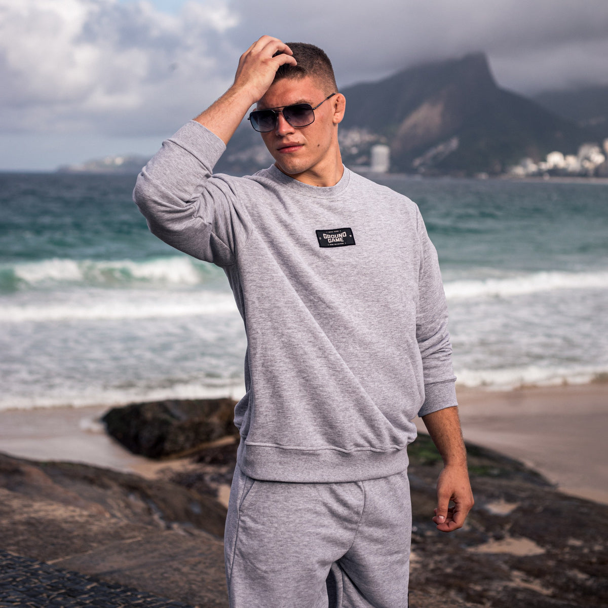 Crewneck Sweatshirt Essential (Grey Melange)