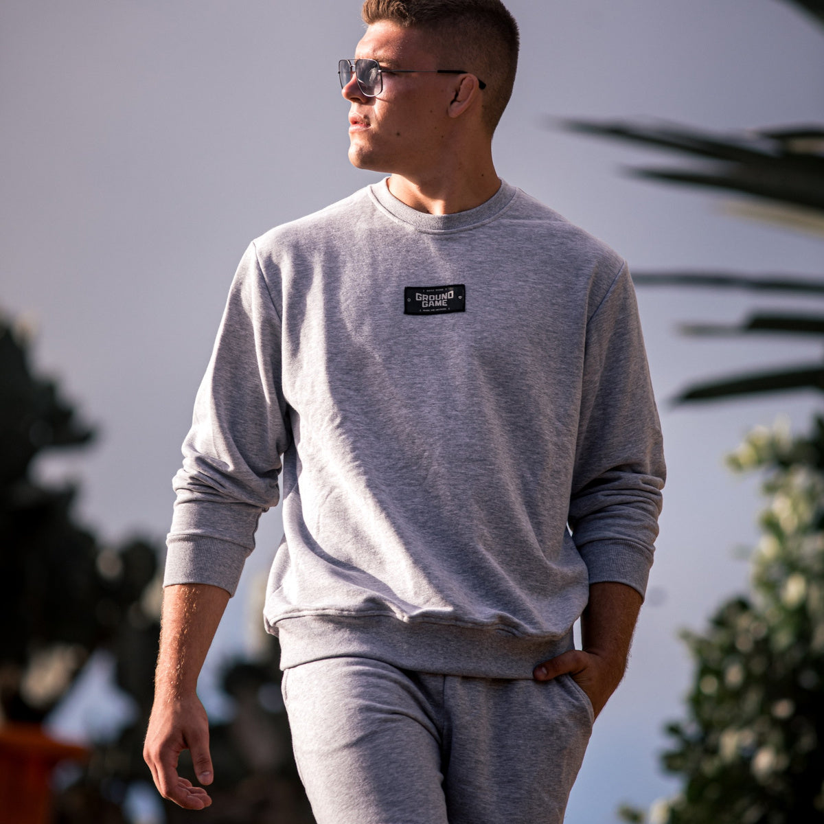 Crewneck Sweatshirt Essential (Grey Melange)