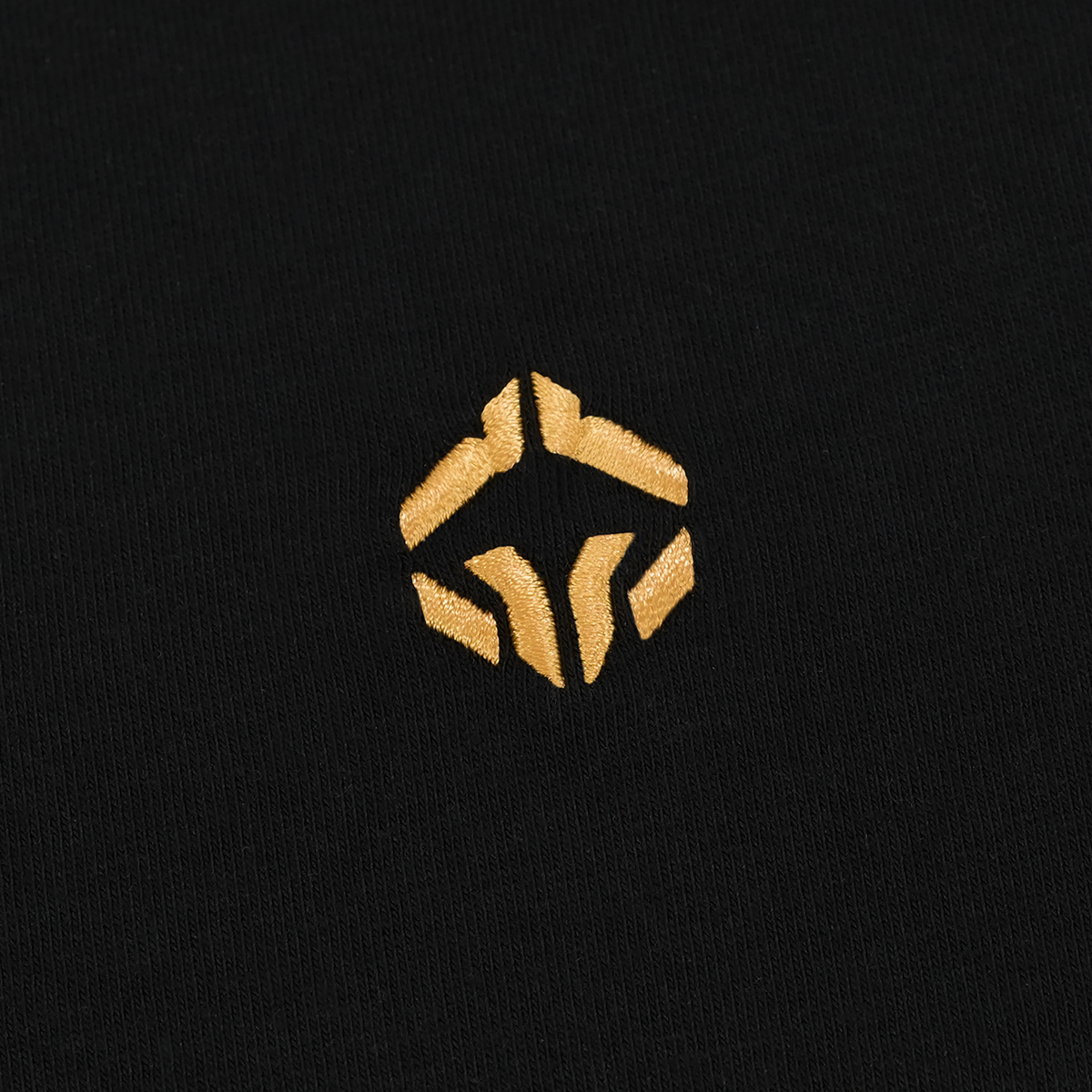 Polo shirt Minimal (Black with Gold Logo)