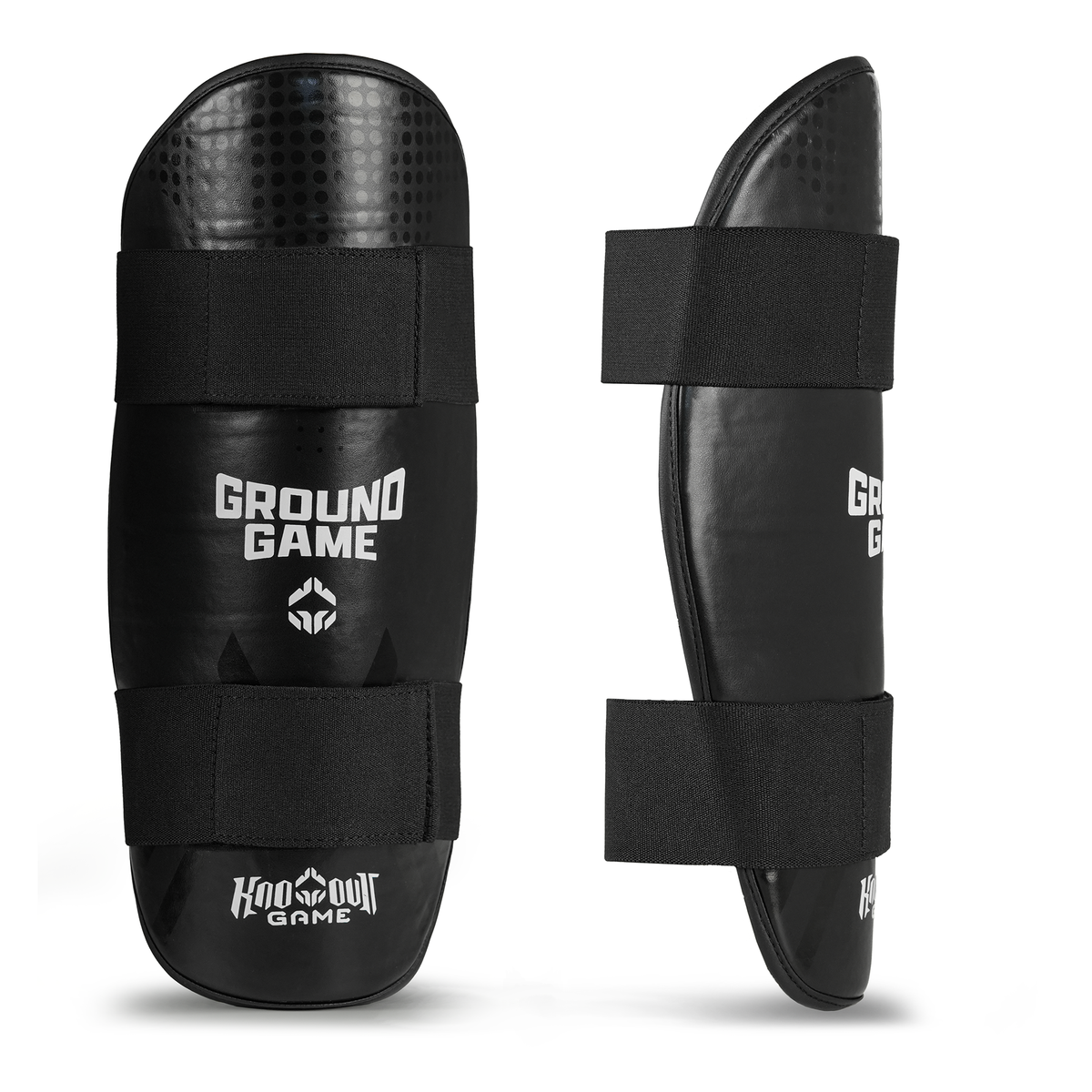 Shin Guards without Foot Protection Cyborg (Black)