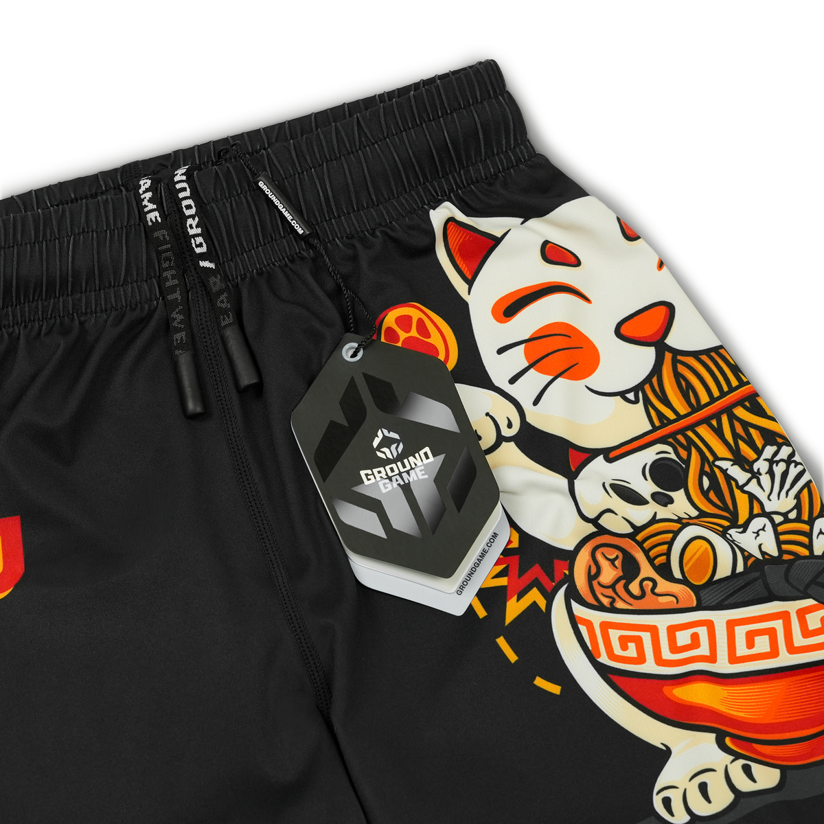 Kids' Training Shorts Ramen Cat