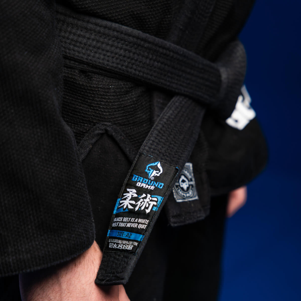 BJJ Belt (Black with white panel)