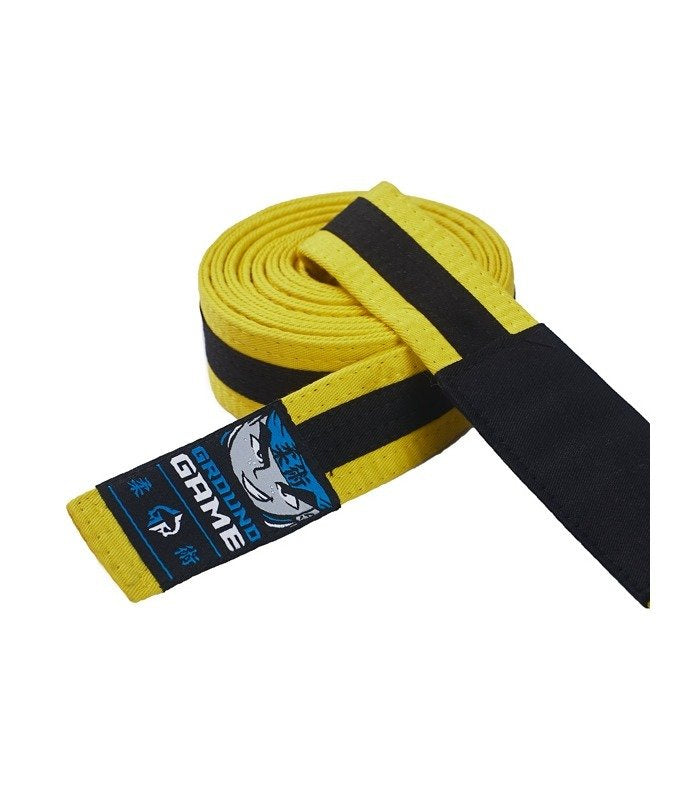 Kids' BJJ Belt (Yellow with black stripe)