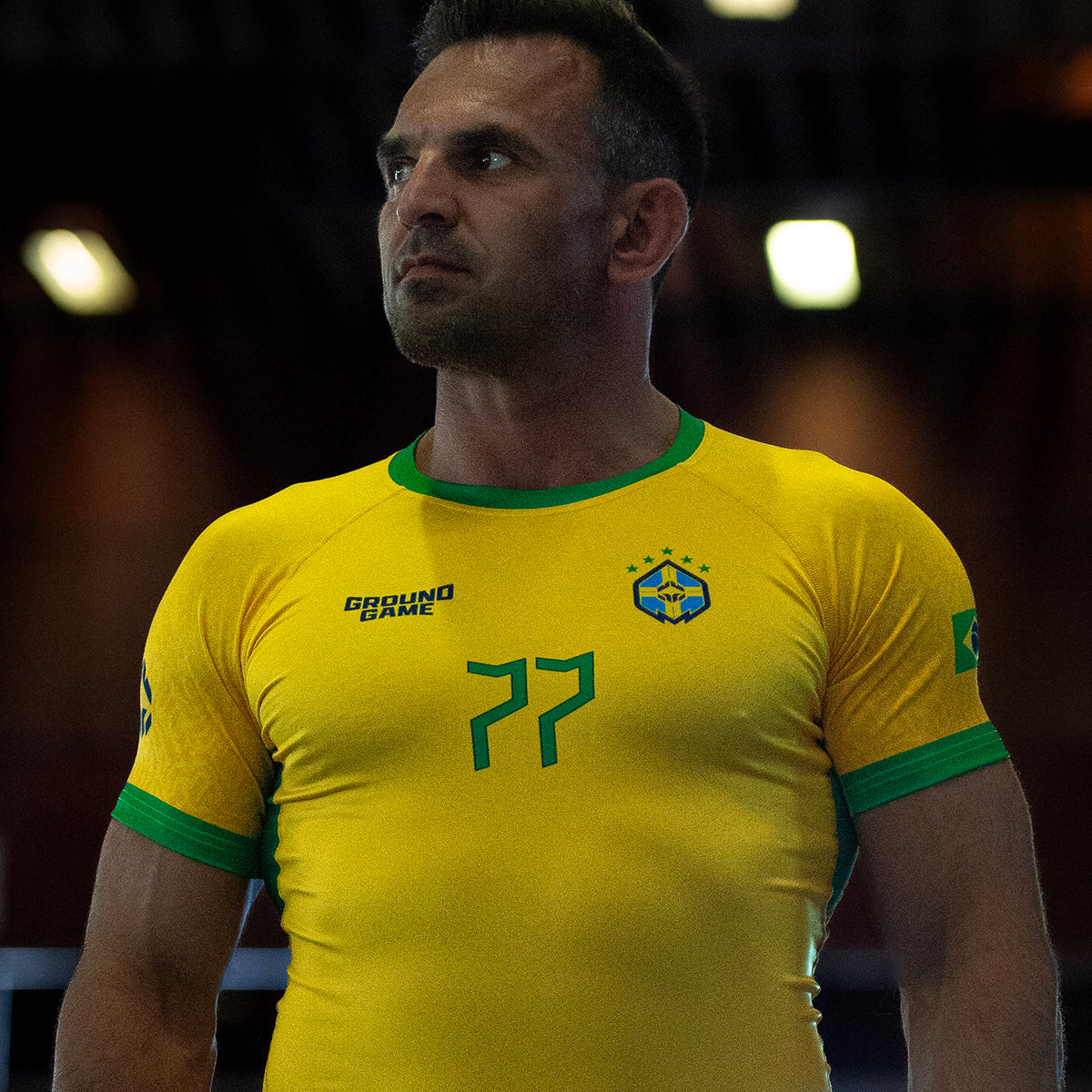 Rashguard Brazil Football short sleeve