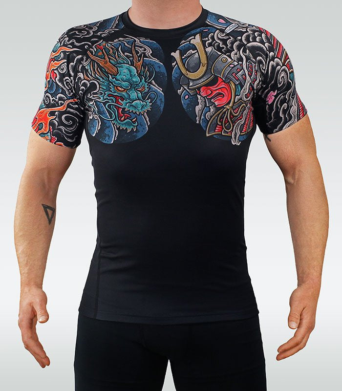 Rashguard Bushido 3.0 short sleeve (Black)
