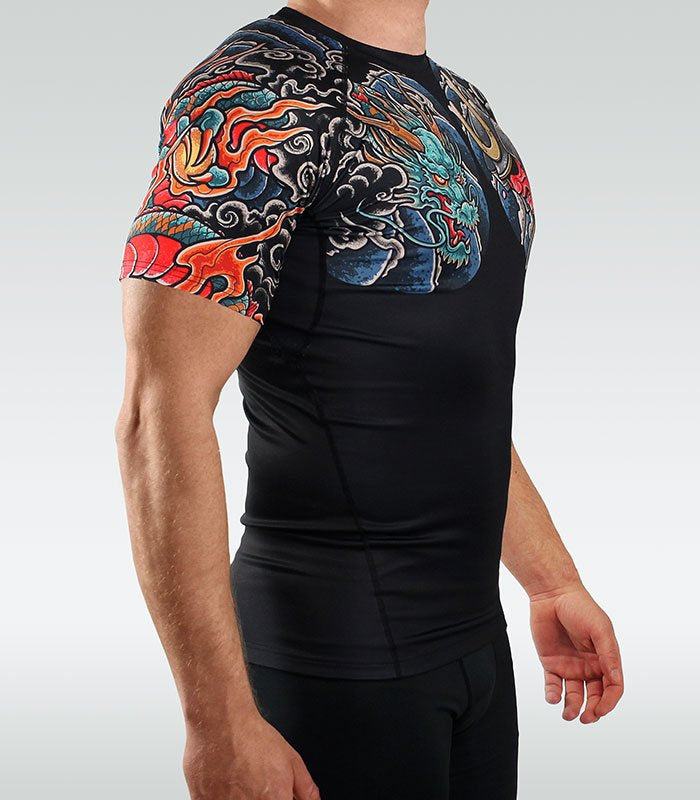 Rashguard Bushido 3.0 short sleeve (Black)