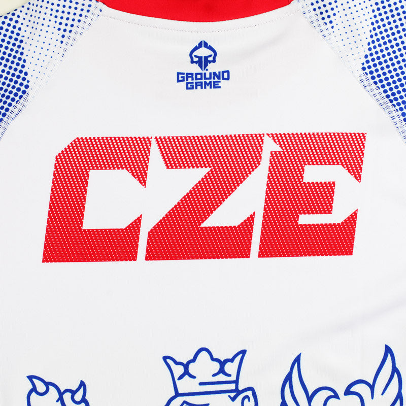 Rashguard Czech Republic short sleeve (White)