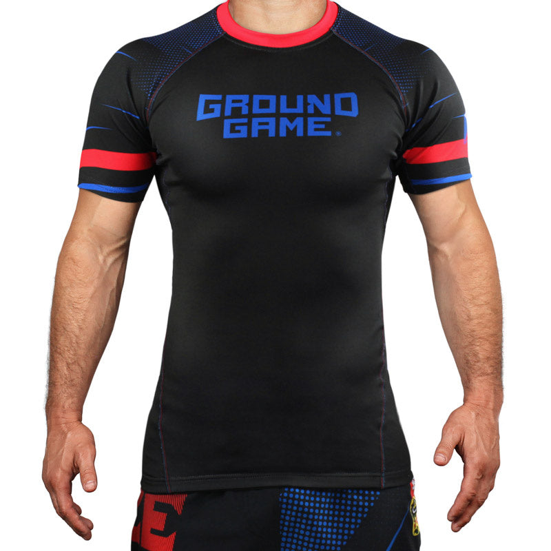 Rashguard Czech Republic short sleeve (Black)