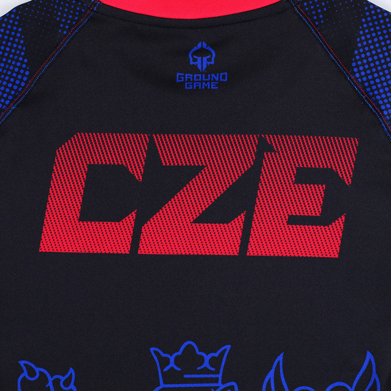 Rashguard Czech Republic short sleeve (Black)