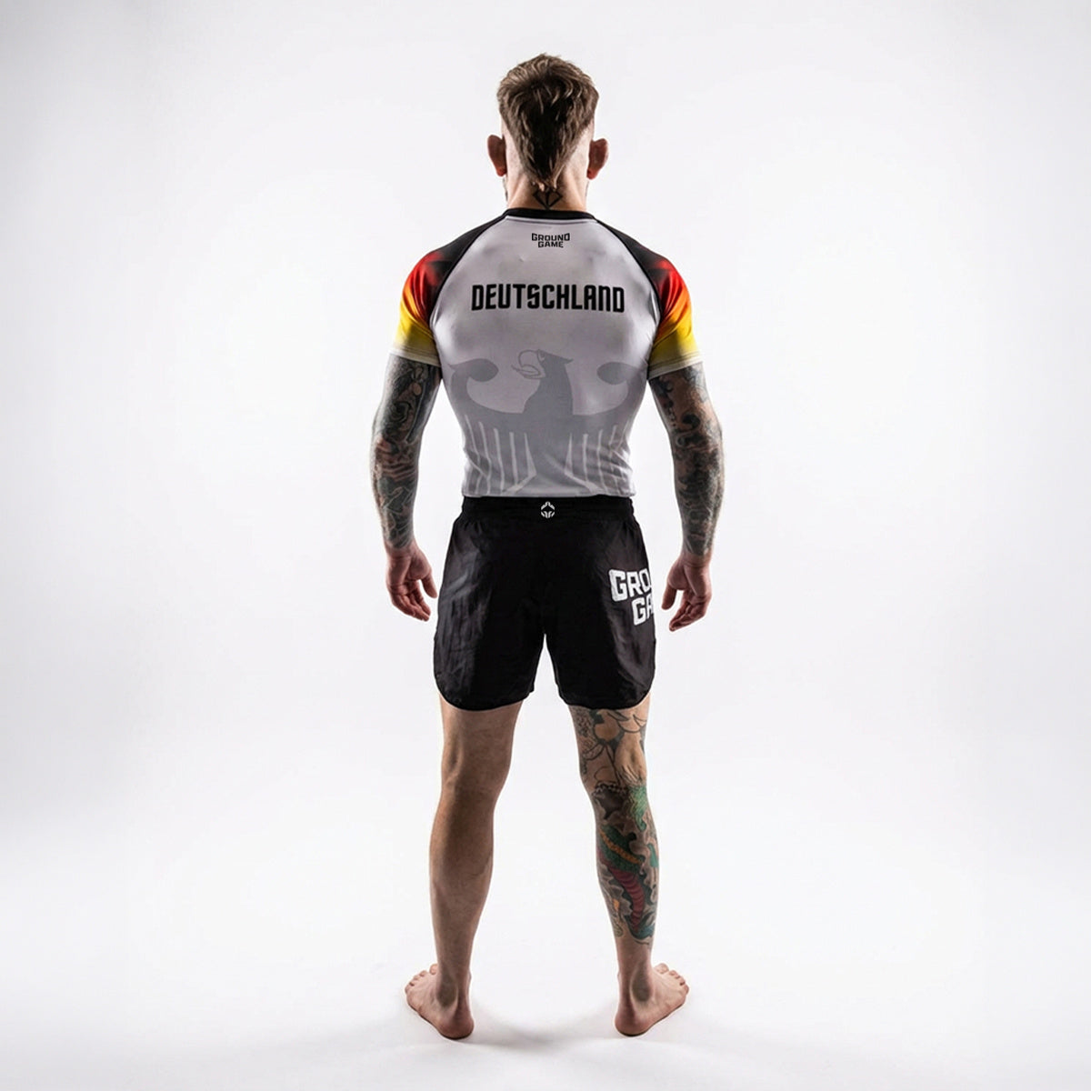 Rashguard Germany short sleeve (White)