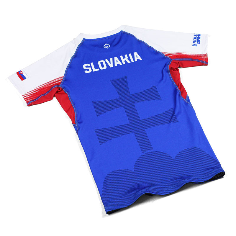 Rashguard Slovakia short sleeve (Blue)