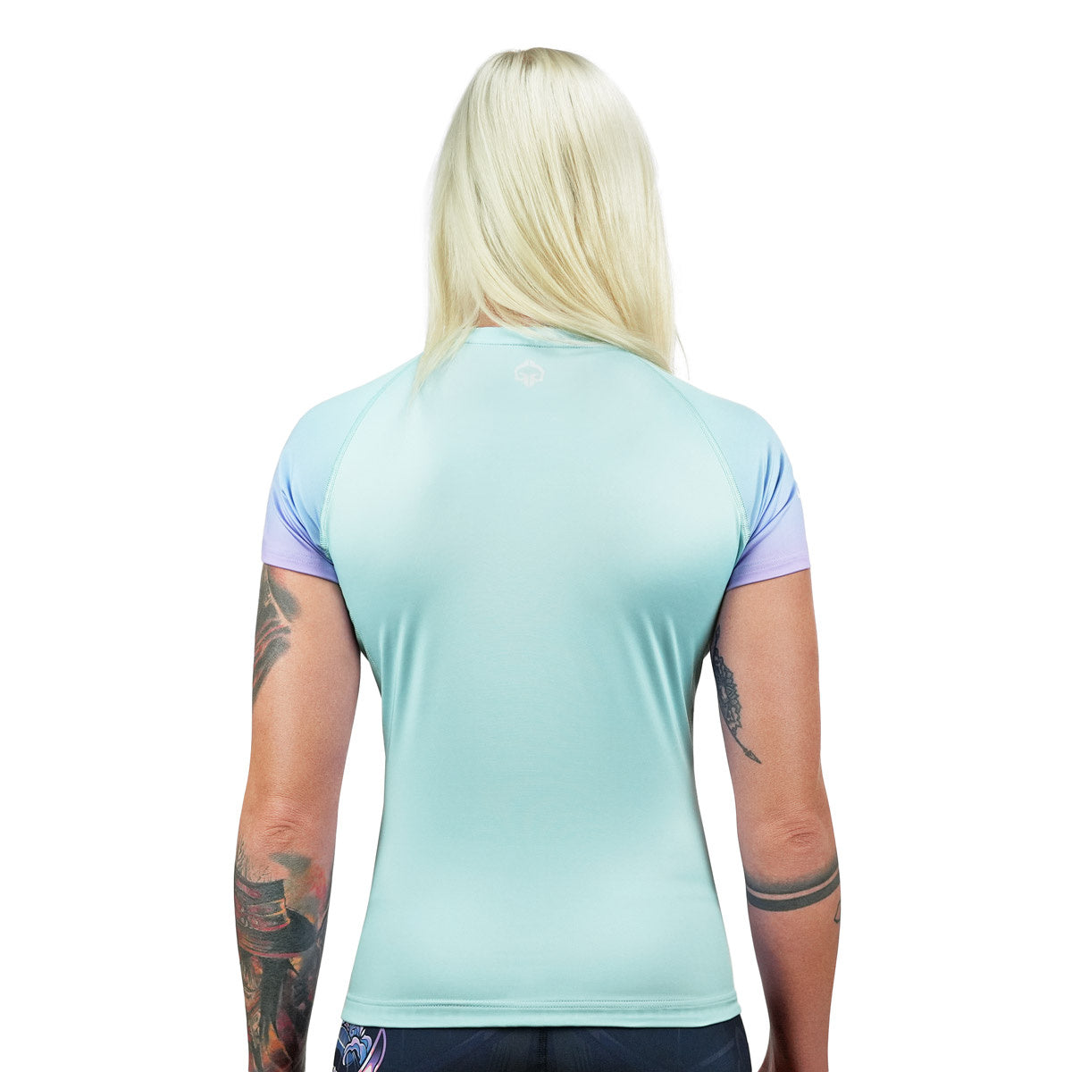Women's Rashguard Athletic Mint short sleeve