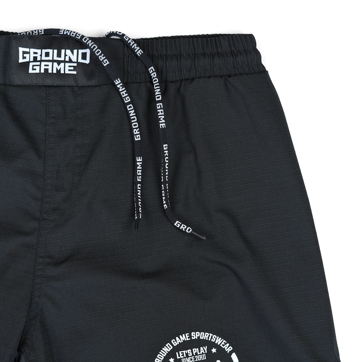 MMA Shorts Jiu Jitsu Ripstop (Black)