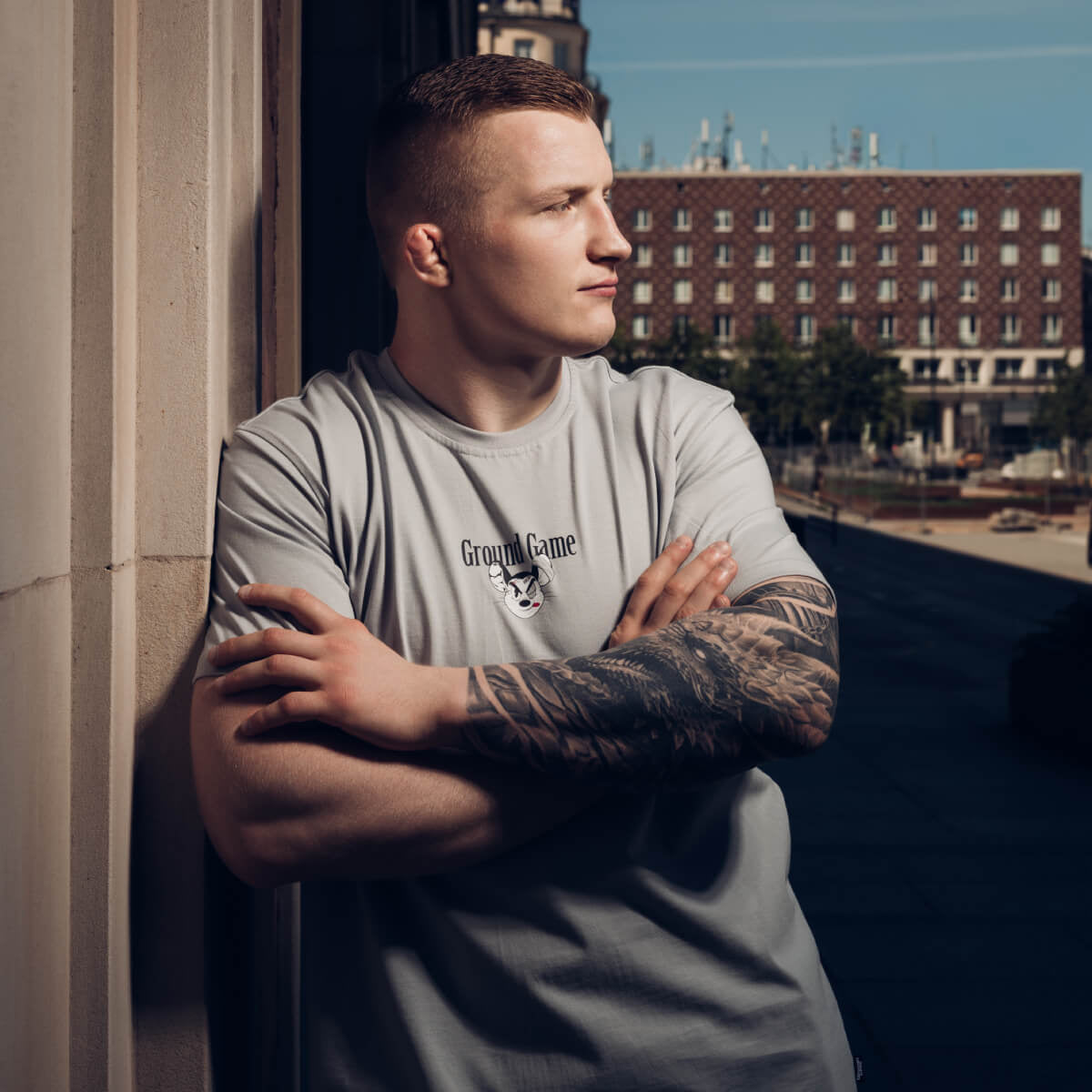 T-shirt Almighty Mouse Oversize (Sky Grey)