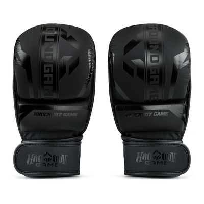 MMA Sparring Gloves Stripe Black