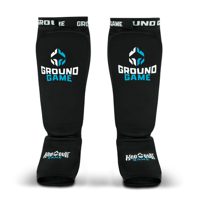 Elastic Shin Guards Classic (Black)