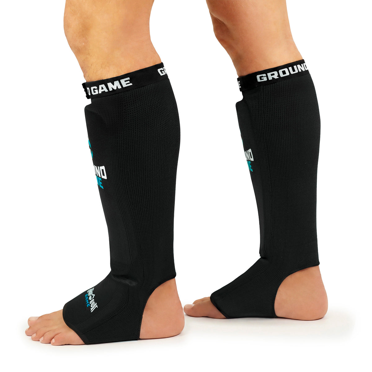 Elastic Shin Guards Classic (Black)