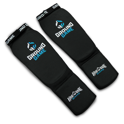 Elastic Shin Guards Classic (Black)