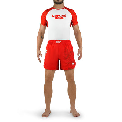 Light MMA Shorts Poland 3.0 (Red)