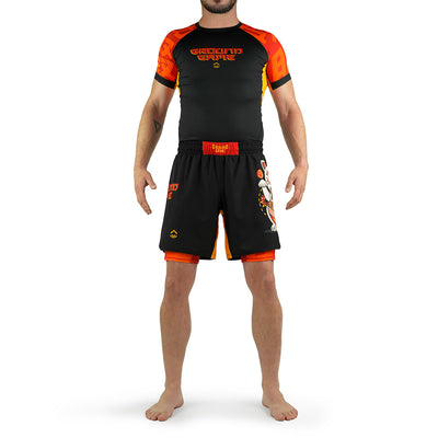 2-in-1 Training Shorts Ramen Cat