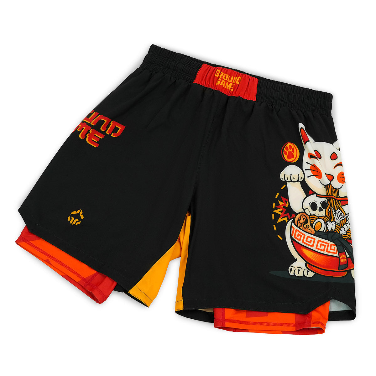 2-in-1 Training Shorts Ramen Cat