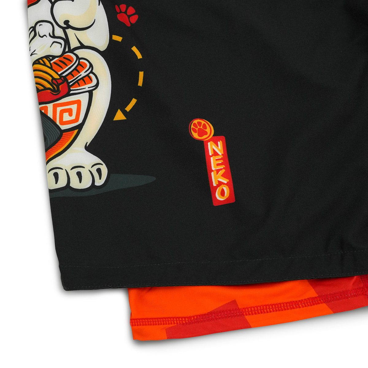 2-in-1 Training Shorts Ramen Cat