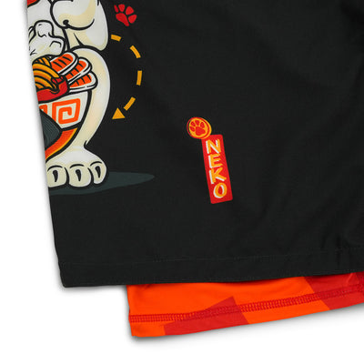 2-in-1 Training Shorts Ramen Cat