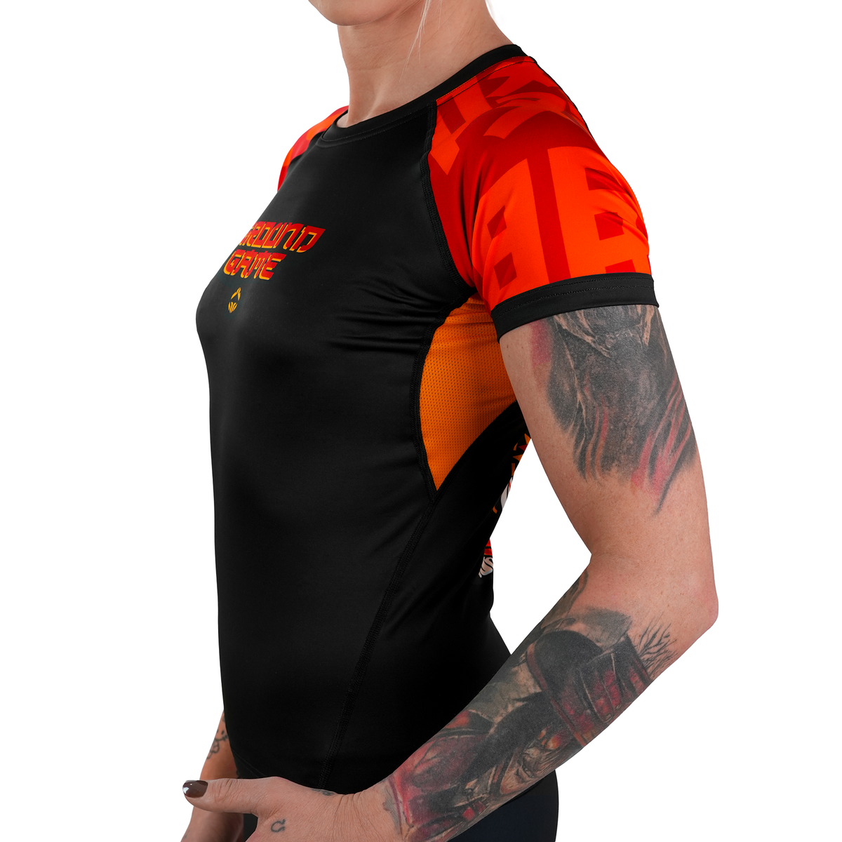 Women's Rashguard Ramen Cat short sleeve