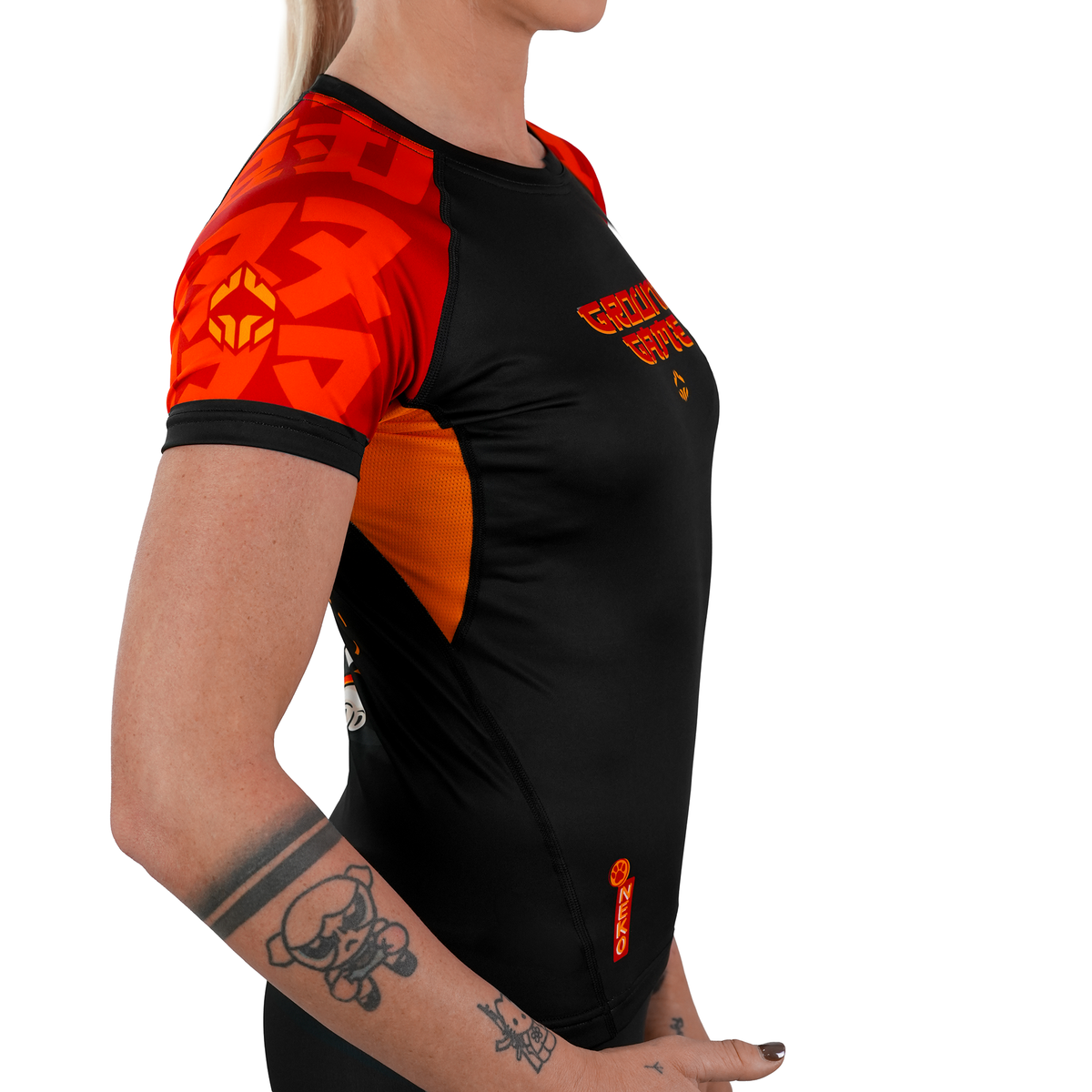 Women's Rashguard Ramen Cat short sleeve