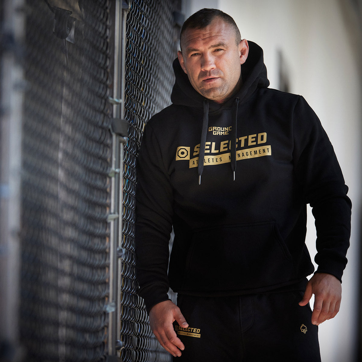 Hoodie Selected Athletes Management (Black)