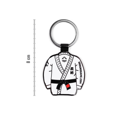 Enamelled Keyring Kimono BJJ