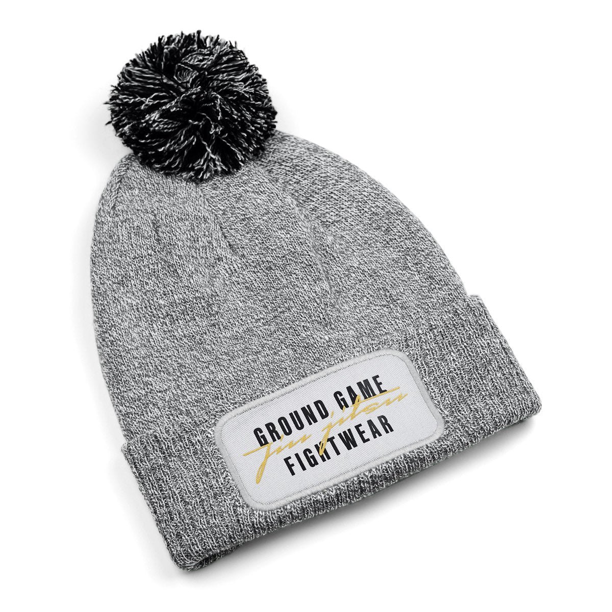 Pom-Pom Winter Hat Glitz (Grey)
