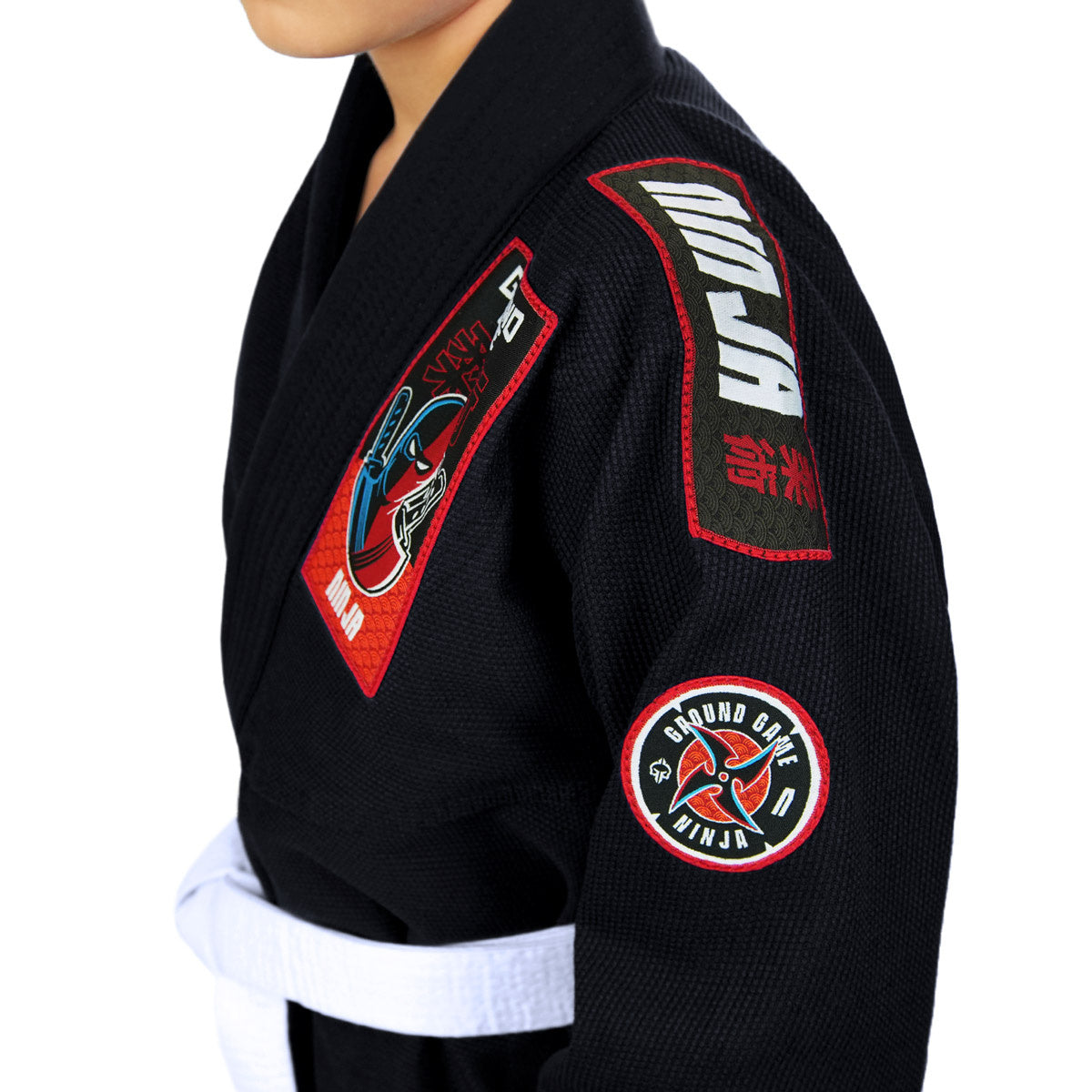 Kids' BJJ GI Ninja (Black) + FREE Belt