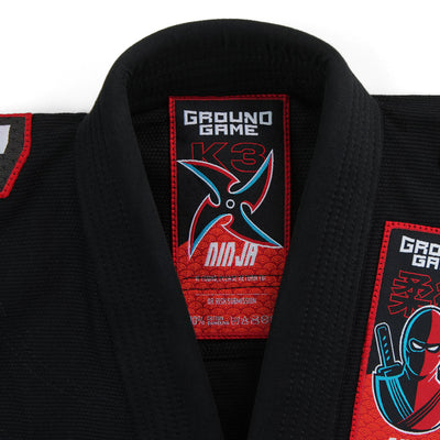 Kids' BJJ GI Ninja (Black) + FREE Belt