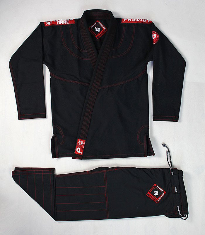 BJJ Teen GI Prodigy (Black) + FREE Belt