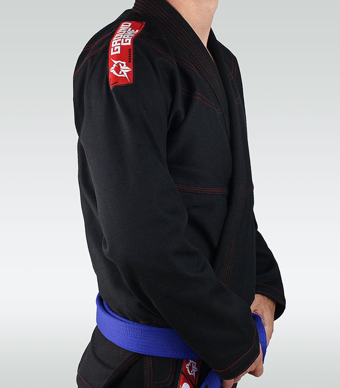 BJJ Teen GI Prodigy (Black) + FREE Belt