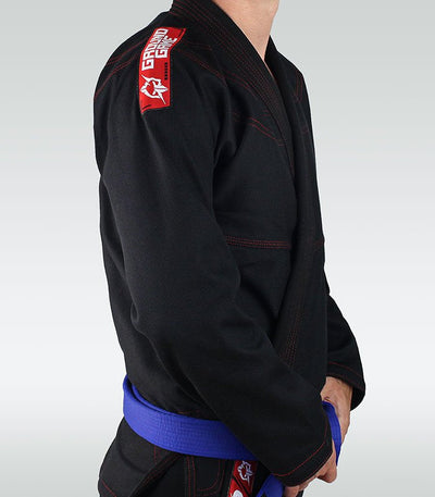 BJJ Teen GI Prodigy (Black) + FREE Belt