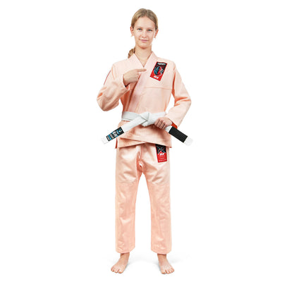Kids' BJJ GI Ninja (Peach) + FREE Belt