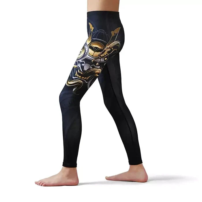 Kids' Leggings Oni Samurai