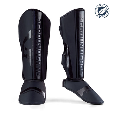 Light Shin Guards Stripe Black