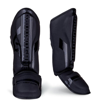 Shin Guards Stripe Black
