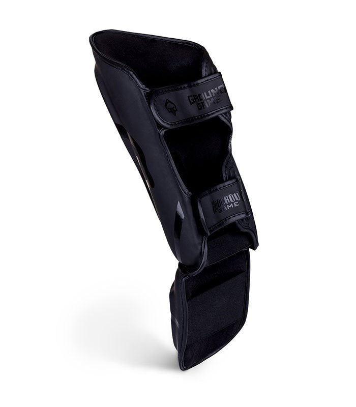 Shin Guards Stripe Black
