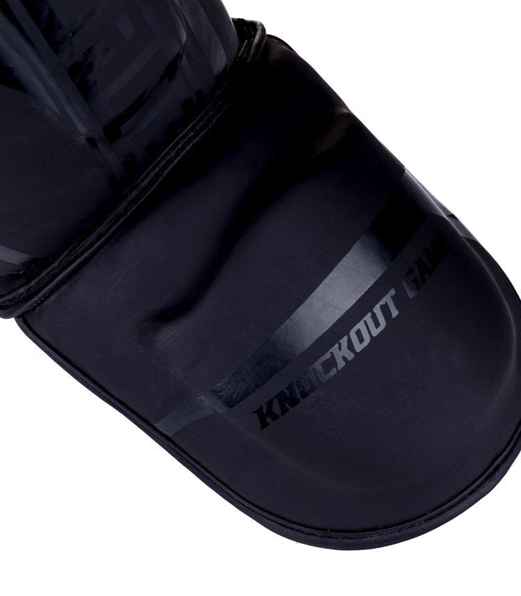 Shin Guards Stripe Black
