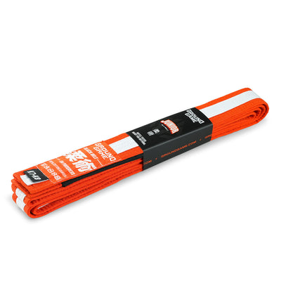Kids' BJJ Belt (Orange with white stripe)