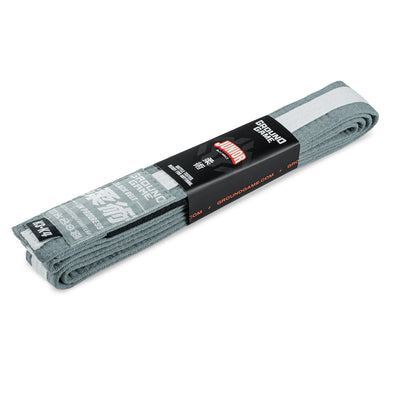 Kids' BJJ Belt (Grey with white stripe)