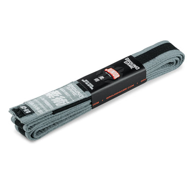 Kids' BJJ Belt (Grey with black stripe)