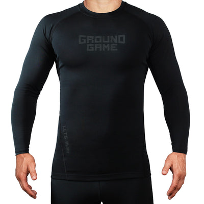 Rashguard Athletic Shadow Black long sleeve