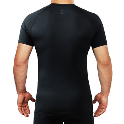Rashguard Athletic Shadow Black short sleeve