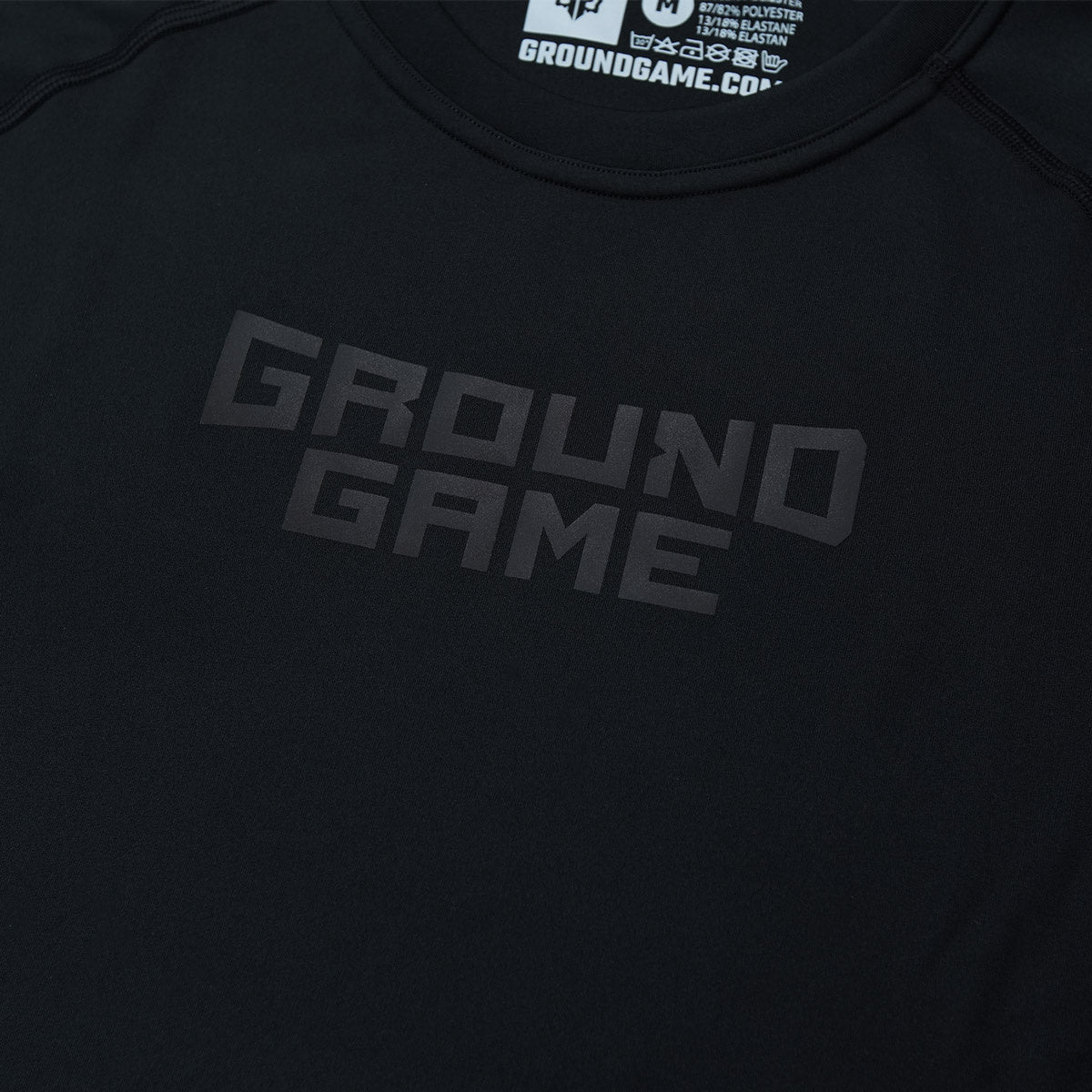 Rashguard Athletic Shadow Black short sleeve