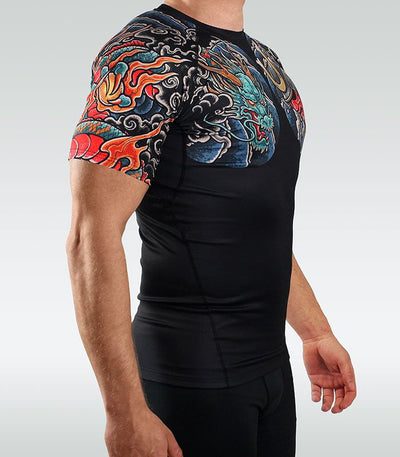 Rashguard Bushido 3.0 short sleeve (Black)